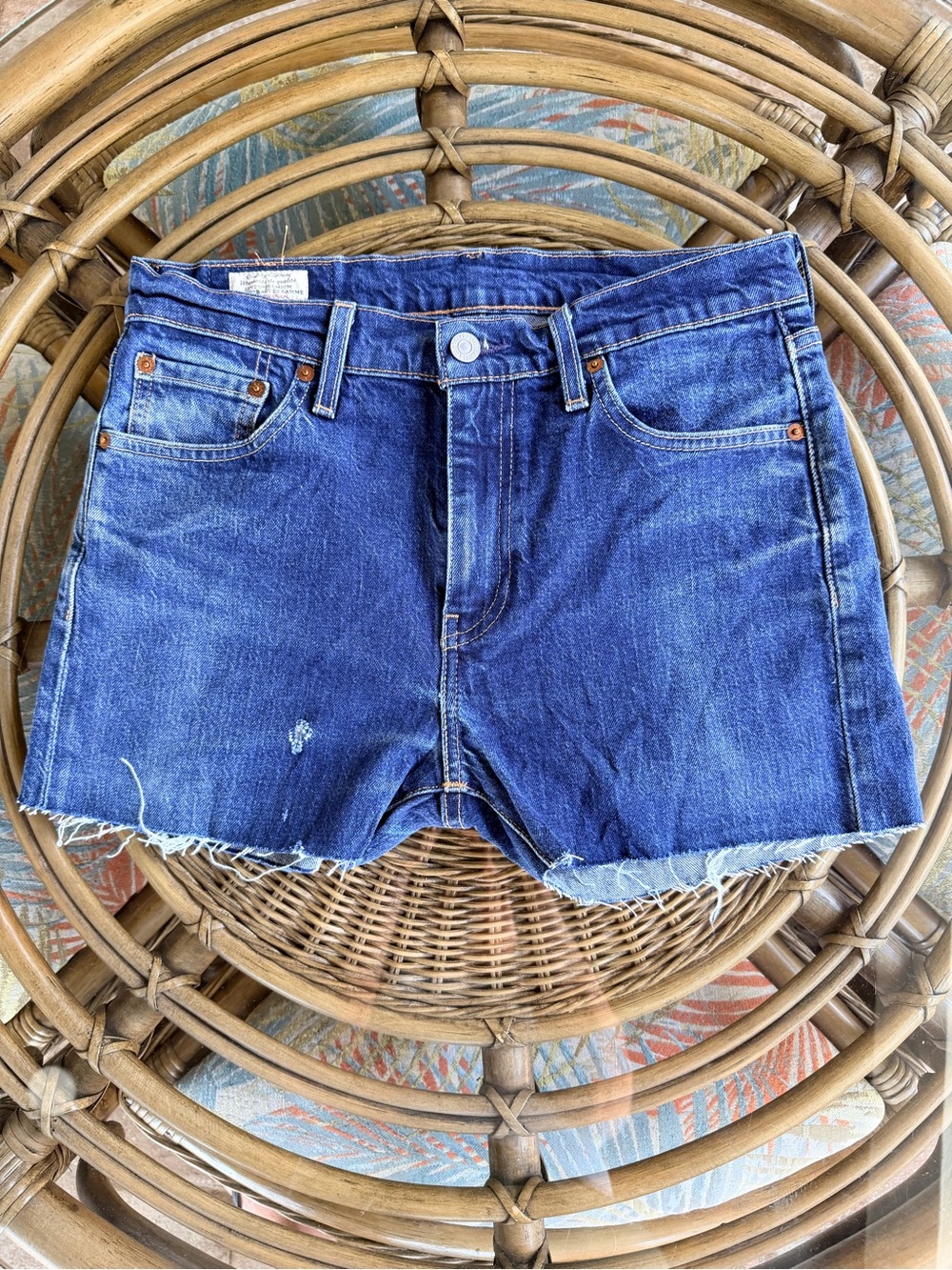 Levi's Indigo Cutoff Denim Shorts